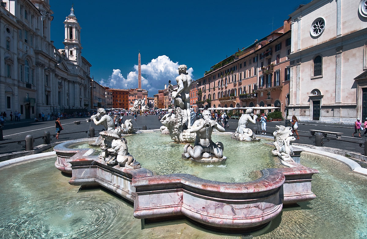 Trg Navona u Rimu - Fontana del Moro (foto: vpzone)