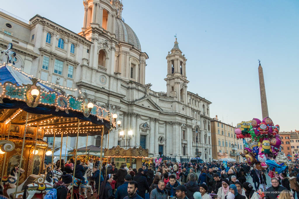 Božićni sajam na Trgu Navona (Mercatino di Piazza Navona)