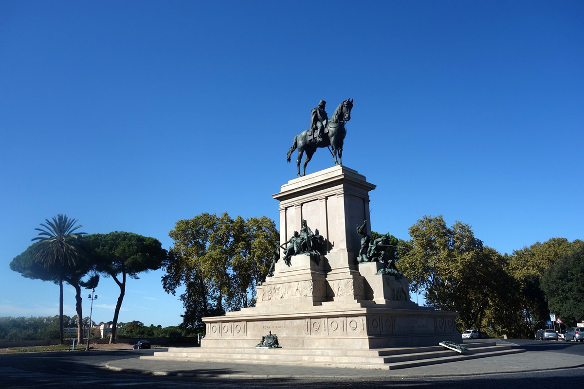 Vidikovac Janikul - statua Đuzepea Garibaldija (foto: Garann/Flickr)
